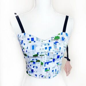 Italian bralette crop Top